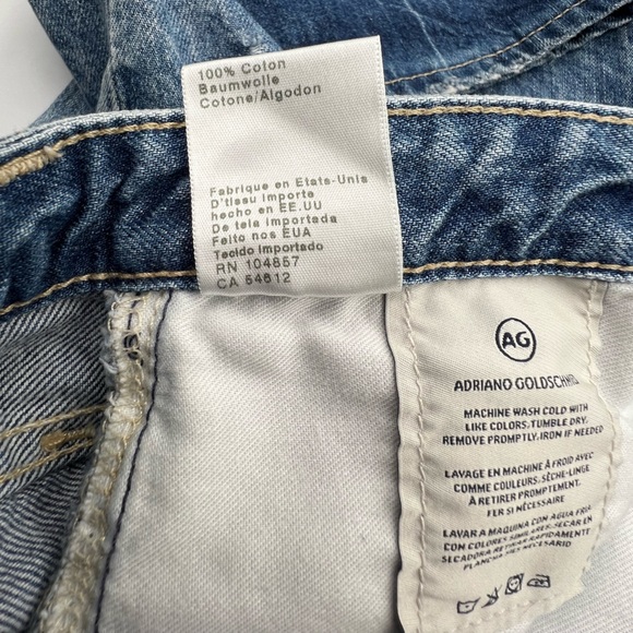 AG Adriano Goldschmied Blue Straight Leg Jeans - Picture 16 of 16